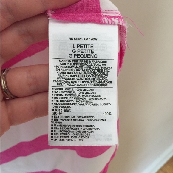 Banana Republic Pink/White Striped Flowy Top - Picture 6 of 7